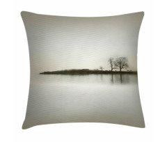 Fall Trees on Island Pillow Cover