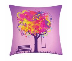 Colorful Leaves Swing Art Pillow Cover