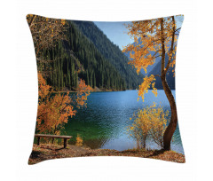 Lake Forest Autumn Tree Pillow Cover