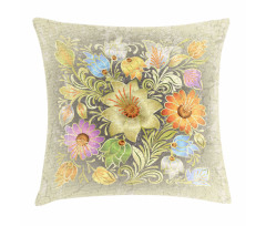 Vintage Bouquet Bridal Pillow Cover