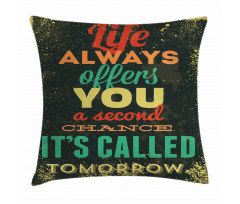 Words Grunge Art Pillow Cover