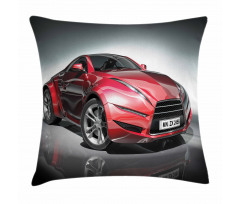 Red Fast Sports Racing Men Pillow Cover