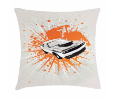 Classic Sports Car Pillow Cover