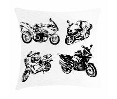 Motorbikes Pillow Cover