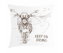 Keep on Riding Pillow Cover