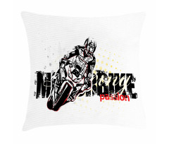 Grungy Race Passion Pillow Cover