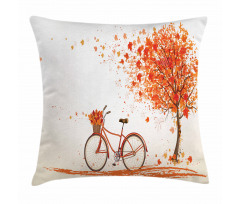 Orange Autumn Tree Pillow Cover