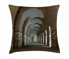 Corridor in Fortress Pillow Cover