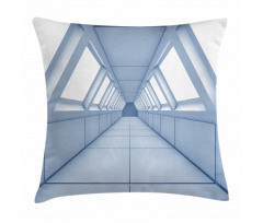Corridor of Spaceship Pillow Cover