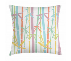 Colorful Bamboo Tree Pillow Cover