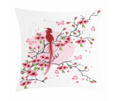 Mythical Phoenix Bird Pillow Cover