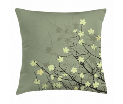 Retro Floral Pillow Cover