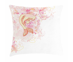 Pink Floral Pillow Cover