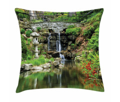 Waterfall Garden Pillow Cover