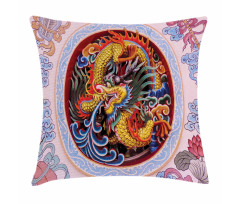 Chinese Dragon Mythical Pillow Cover