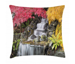 Tropical Fall Flowers Pillow Cover