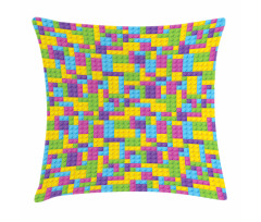 Colorful Blocks Game Cube Pillow Cover