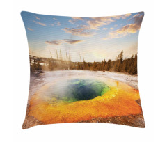 Morning Pool Park Pillow Cover