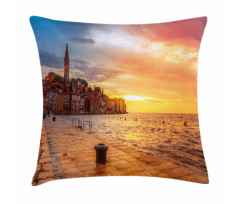 Sunset Seashore Coast Pillow Cover