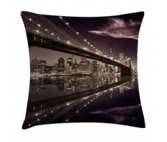 USA America Skyline Pillow Cover