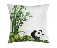 Panda Bear Bamboo Pillow Cover
