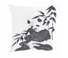 Panda in Zoo Chinese Pillow Cover