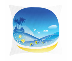 Tropic Cartoon Sea Pillow Cover