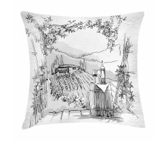 Valley Winery House Art Pillow Cover