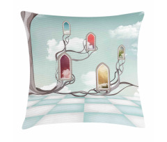 Mirrors over Tree Pillow Cover