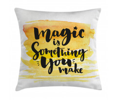 Motivating Words Pillow Cover