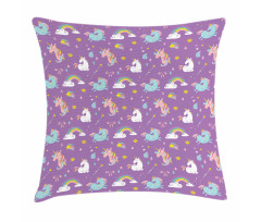 Unicorn Rainbows Baby Pillow Cover