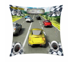 Sports Racing Theme Pillow Cover