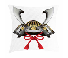 Samurai Kabuto Mask Pillow Cover