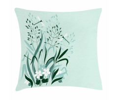 Dragonflies Wild Grass Pillow Cover