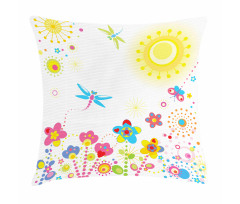 Dandelions Happiness Pillow Cover
