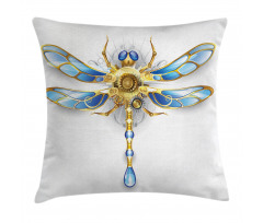 Mechanical Dragonfly Pillow Cover