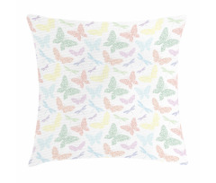 Butterfly Dragonfly Pillow Cover