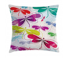Hydrangea Dragonflies Pillow Cover