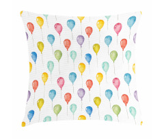 Colorful Balloons Pillow Cover