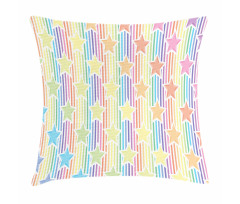 Star Rainbow Stripes Pillow Cover