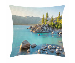Countryside Lake Beach Pillow Cover