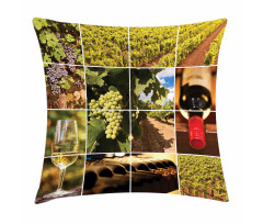 Vineyard Grapes Landscapes Pillow Cover