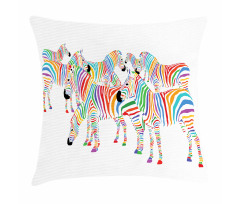 Colorful Animals Pillow Cover