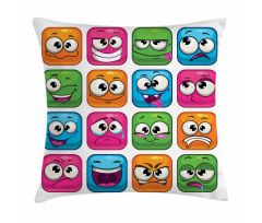 Cartoon Monsters Comic Pillow Cover