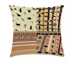 Primitive Native Animals Pillow Cover