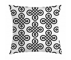 Old-Fashion Knot Motifs Pillow Cover