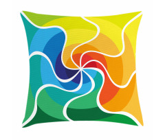 Rainbow Spiral Pillow Cover