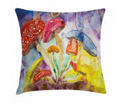 Watercolor Forest Pillow Cover