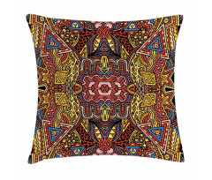 Retro Funky Doodle Pillow Cover