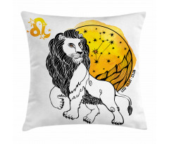 Zodiac Leo Art Pillow Cover